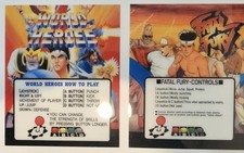 ORIGINAL NEO GEO FATAL FURY & WORLD HEROES NOS MINI MARQUEES  picture