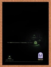 2001 Microsoft Xbox Taco Bell Original Advertisement / Retro Promo vc5 picture