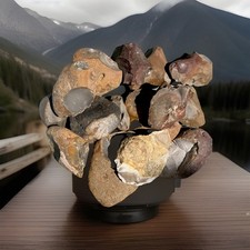 Heat Treated Texas High-Quality Flint Whole/ Partial Rock  knapping Nodes/20 lbs picture