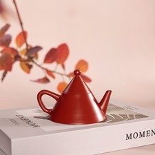 New Yixing Purple Clay Teapot Handmade Zhu Ni Pyramid Shape Tea Pot 140ml Use picture