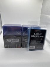 BCW 3X4 35pt Standard Toploaders 2 Packs of 25 with BCW Soft Sleeves Pack picture