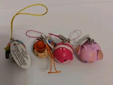 Disney Konami Tsum Tsum Arcade Strap Keychain- Woody Goofy Angel CheshirLOT OF 4 picture