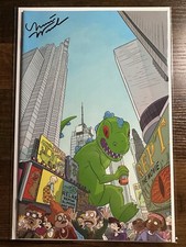 Rugrats #1 New York ComicCon Exclusive Reptar Virgin Variant  S/Malachi Ward picture