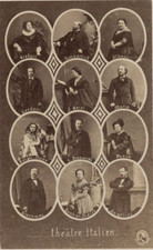 CDV Vintage Photographs Disderi, Mosaic, Vintage Italian Theatre picture
