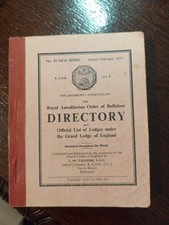 1975  RAOB Directory   Freemasonry masonic/452 picture