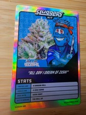 Sluggers Hit Blue Zushi Holographic Trading Card Collectible picture