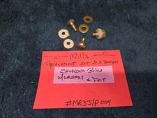 (3) MILLS REPLACEMENT SHOULDER BOLTS W/FELT /TIN WASHERS #MRJ3J/P004 picture