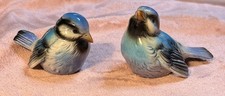 Vintage Goebel Blue Bird Figurines Pair CV73 CV74 West Germany picture