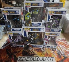 X6 WORLD OF WARCRAFT FUNKO POP LOT LICH KING SYLVANAS ILLIDAN DEATHWING THRALL picture