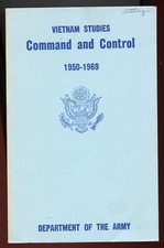 Vietnam Studies - Command and Control 1950-1989 - Dept Army Bklt picture