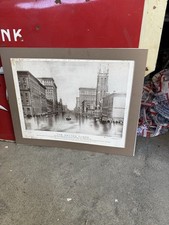 1913 Dayton Flood Print Henry Ellsworth Original Photograph Matted Historic Ohio picture