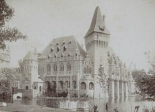 Budapest Millennium Exhibition 1896: Vajdahunyad OLD PHOTO picture