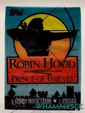 1991 TOPPS ROBIN HOOD PRINCE OF THIEVES MOVIE TRADING CARDS PACK kevin costner picture