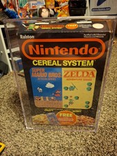 1988 Ralston Nintendo Cereal System Box Zelda Mario Power Cards - In Case picture