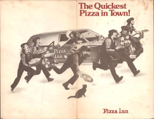 1980s PIZZA INN vintage pizzeria dining menu NATIONAL RESTAURANT CHAIN picture