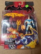 Vtg Kenner Wing Blast Robin Deluxe 5 Inch Action Figure Toy 1997 New picture