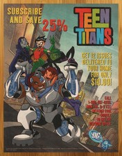 2006 DC Comics Teen Titans Vintage Print Ad/Poster Robin Cyborg Animated Art 00s picture