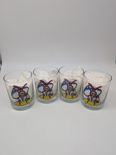 Vintage Domino's Pizza Avoid The Noid Promo Glasses Tumblers Set Of 4 Multicolor picture