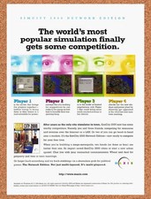 1996 Sim City 2000 Multiplayer Original Advertisement / Retro Promo v5 picture
