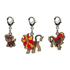 Pokemon keychain charm / Litleo Pyroar set / Pokémon Pocket Monster New picture