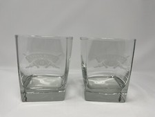 Vintage CHIVAS REGAL TUMBLER GLASSES - 12 Years Old - lot of 2 barware New 3.5” picture