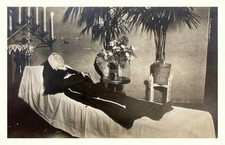 Postmortem Funeral Postmortem of a Young Nun RPPC Photo Postcard COPY picture