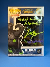 Funko Pop Illidan 1101 CHASE World of Warcraft WoW Signed Auto Autograph Rare #2 picture
