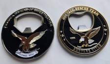 Set of 2 FBI Hostage Rescue Team (HRT) coins/bottle openers. picture