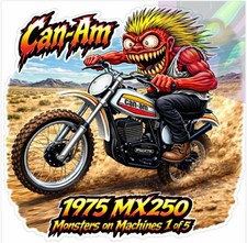 1975 Can-Am MX250 9x9cm Durable Die-Cut Vinyl Sticker 1 of 5 picture