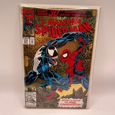 Marvel Amazing Spider-Man 375 Gold Foil 30th Anniversary Venom 1993 Comic Book picture
