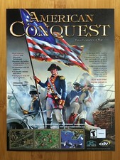 American Conquest PC 2003 Video Game Print Ad/Poster Columbus 1492 Patriotic Art picture