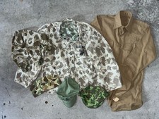 Reproduction USMC P42 Reversible Frogskin Camo Jacket, Hats, Shirt Lot picture