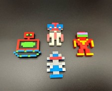 Robotron 2084 Layered Magnets 80's Retro Arcade Characters 3D Printed (4 Piece) picture