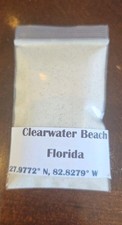CLEARWATER beach sand, Florida white sand, 30 ml 2x3 bag, Pinellas County picture
