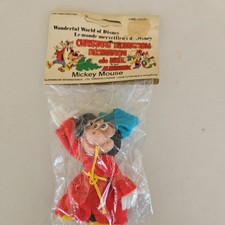 Vintage Flocked Snow White Ornaments Mickey NOS. 19 picture