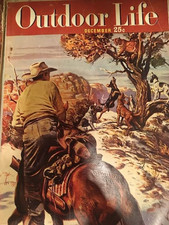 Outdoor Life Magazine Lot of 5 1940 and 1949 Hunting Horses Dogs Vintage picture