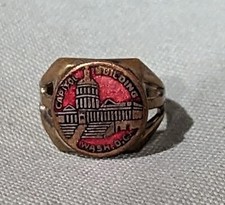 ANTIQUE CAPITAL BUILDING WASHINGTON DC RING 1940S picture