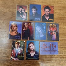 VINTAGE 1999 LOT OF 10 FOX BUFFY THE VAMPIRE SLAYER VENDING MACHINE STICKERS picture