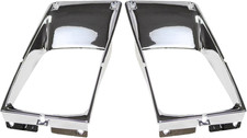 2 X Headlight Bezel Chrome Compatible With 1987-2003 International 9400 8200 830 picture