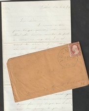 1858 4-page letter postmarked in Putnam CT. picture