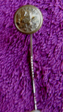 RARE PRE WAR USMA CADET CUFF BUTTON MADE INTO A STICK PIN picture