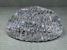 Vintage Clear Cut Dome Faceted Crystal Paper Weight picture