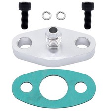 OXCANO 4AN Fitting Turbo Oil Feed Flange Adapter With Gasket Kit picture