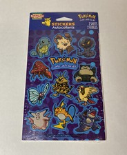 Vintage Pokemon Nintendo Stickers Squirtle + 1999 12 Ct picture