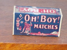 Vintage Oh Boy Matches Empty Match Stick Box picture