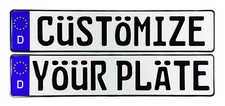 Custom European German License Plate - Customize Your Plate picture