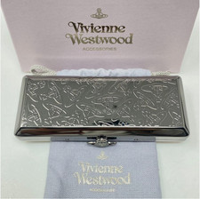 Christmas Gift Vivienne Westwood Orb Cigarette Case Silver Metal Brand New picture
