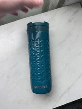 New discontinued, limited edition, David’s tea, travel, Tumbler in teal blue picture