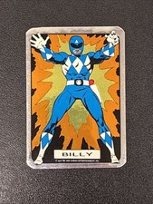1993 Mighty Morphin Power Rangers BILLY Vintage Vending Foil Sticker picture