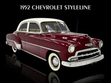 1952 Chevrolet Styleline Deluxe 4 Door Sedan NEW METAL SIGN: 12x16  picture